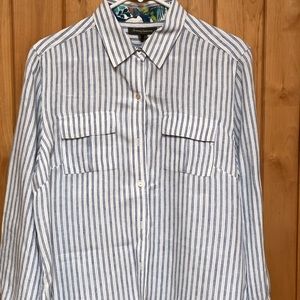 Tommy Bahama Linen Blouse Medium